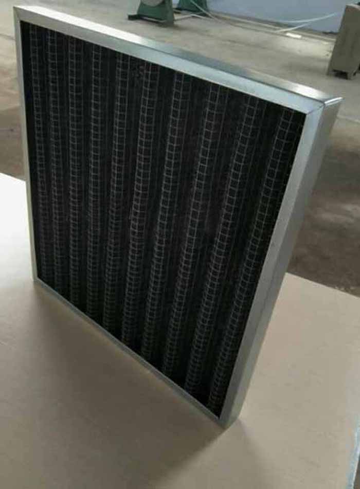 折疊式活性炭過濾器鋁型材外框,也可選用鍍鋅外框及不銹鋼,厚度為:21mm,25mm,46mm,50mm等其他多種厚度。 折疊式活性炭過濾器鋁型材外框,也可選用鍍鋅外框及不銹鋼,厚度為:21mm,25mm,46mm,50mm等其他多種厚度。